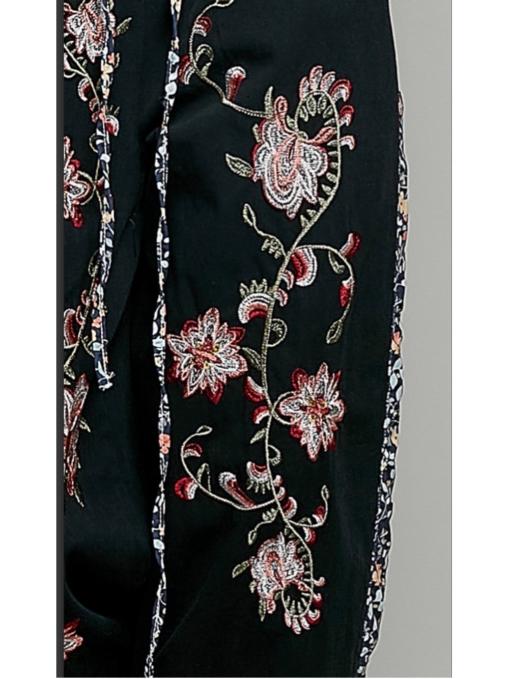 NEW Pol Embroidery Free People Vibe Boho Whimsigoth Patchwork Pants sizes S M L - Picture 6 of 6